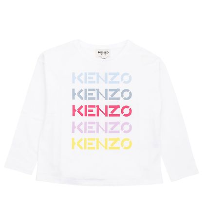 Kenzo Bluse - Wei m. Text