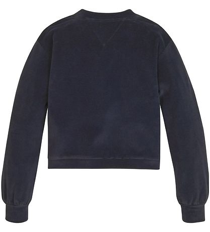Tommy Hilfiger Velúr blússa - Rib - Desert Ský