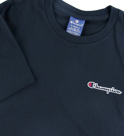 Champion Fashion Stuttermabolur - Dökkblátt