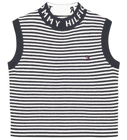 Tommy Hilfiger Topp - Branded Rib - Desert Moln/Ancient White