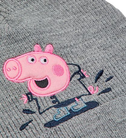 Name It Beanie - NmmPeppapig - Knitted - Grey Melange