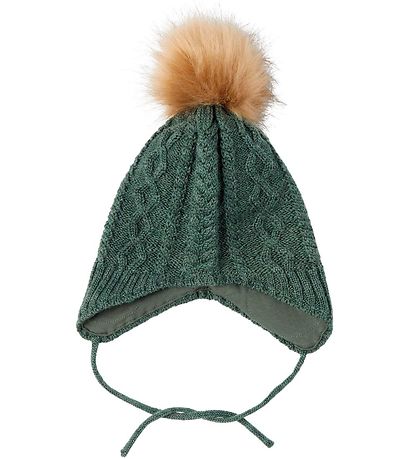 Name It Beanie - NbmWrilla - Wool - Duck Green
