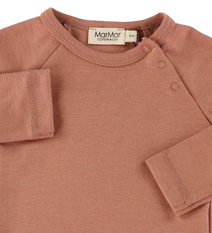 MarMar Romper l/s - Basis Romper - Rose Blush