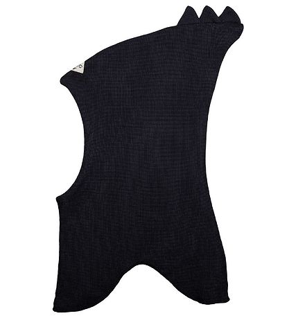 Racing Kids Balaclava - Wool/Cotton - 2-layer - Black w. Thanks