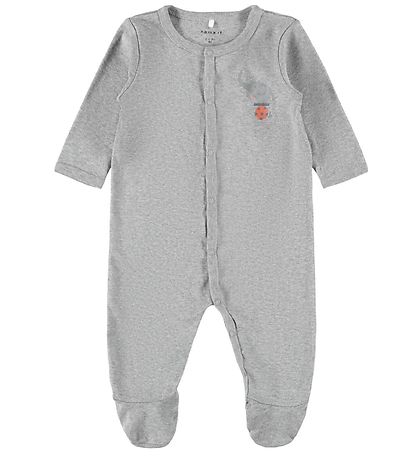 Name It Nightsuit - Noos - 2-Pak - NbnNightsuit - Grey Melange