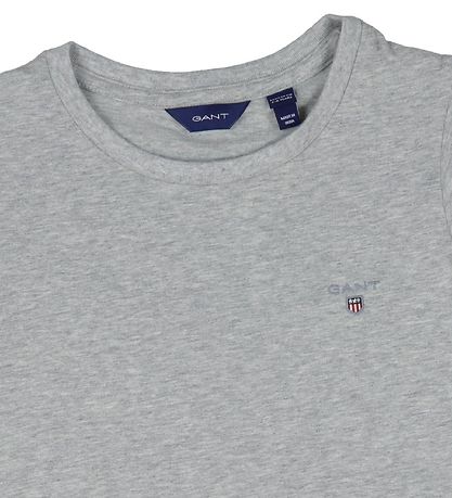 GANT T-Shirt - Gemonteerd Original - Light Grey Melange