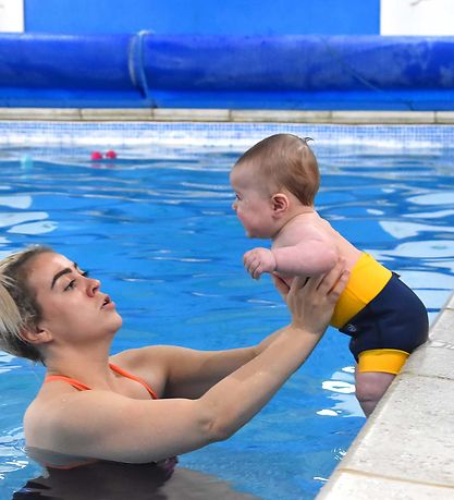 Splash About Badblöjor - Happy Nappy Duo - UV50+ - Marinblå/Gul