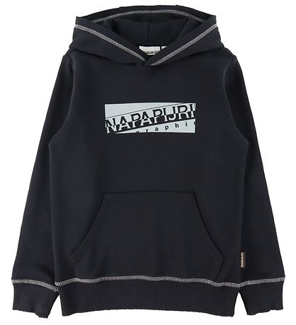 Napapijri Hoodie - Bob - Black w. Dusty Green