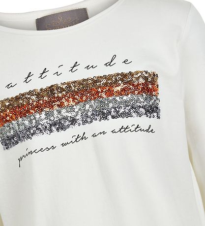 Creamie Blouse - Sequins - Cloud