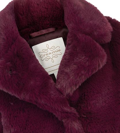 Creamie Jacke - Faux Fur - Fig