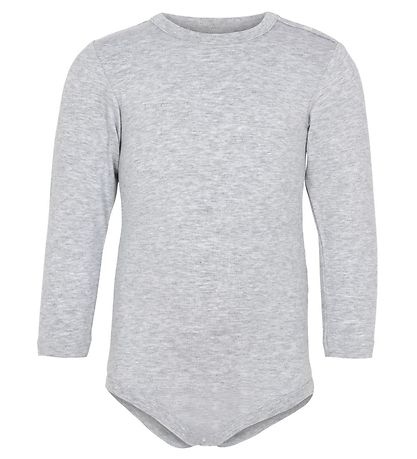 JBS Romper l/s - Bamboe - Grijs