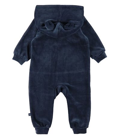 Smallstuff Strampler - Velours - Navy