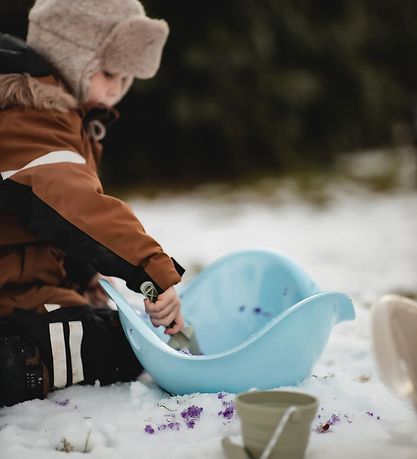 Scrunch Foldable Bucket w. Showel - Duck Egg Blue