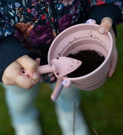 Scrunch Foldable Bucket w. Showel - 11x4 cm - Dusty Rose