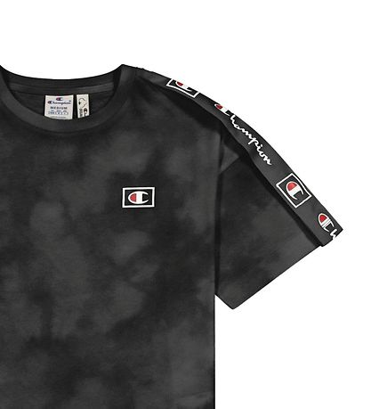 Champion Fashion T-Shirt - Noir av. Logo