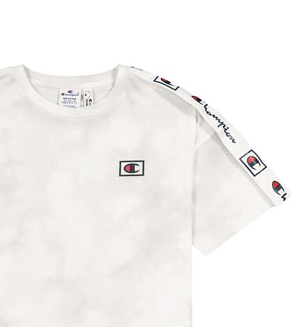 Champion Fashion T-Shirt - White/Grey w. Logo