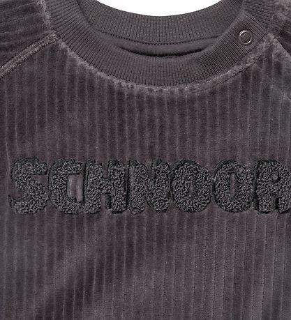 Petit by Sofie Schnoor Peysa - Velúr - Dark Grey Melange