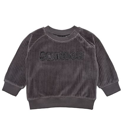 Petit by Sofie Schnoor Peysa - Velúr - Dark Grey Melange