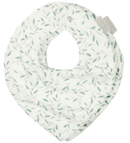 Cam Cam Teething Bib - 2-Pack - GOTS Green Leaves