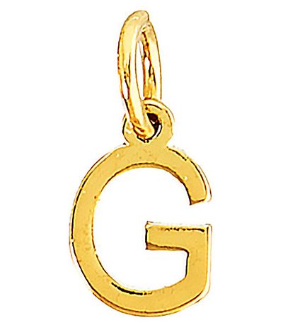 Me&My BOX Necklace w. Letter - G - Gold plated