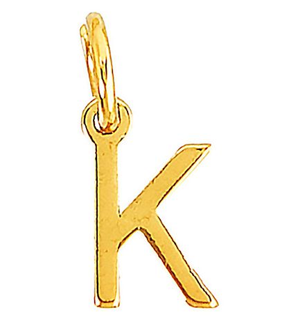 Collier av. Lettre Me&My BOX - K - Plaqué or