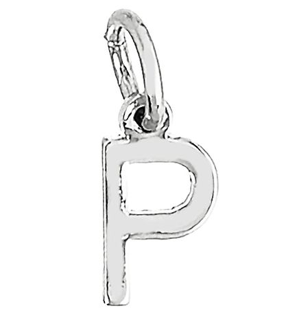 Me&My BOX Necklace w. Letter - P - Silver plated