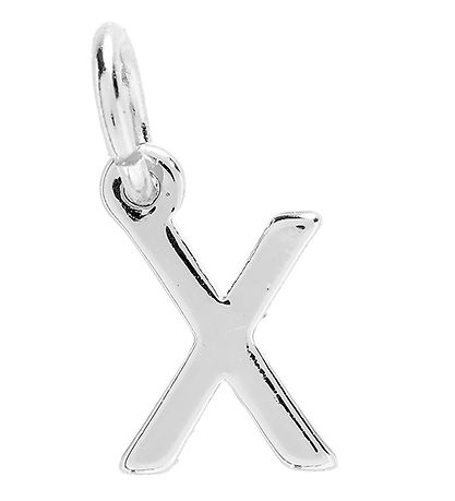 Me&My BOX Necklace w. Letter - X - Silver plated