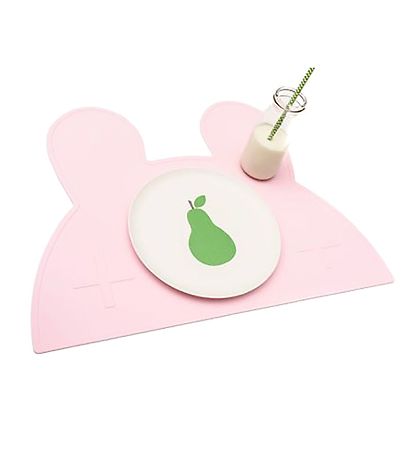 We Might Be Tiny Placemat - Rabbit - Silicone - Powder Pink