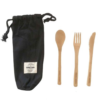 Yummii Yummii Cutlery - 3-Pack - Bamboo