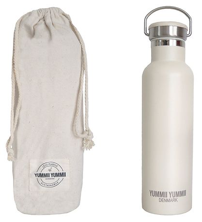 Yummii Yummii Termosflaska - 600ml - Rostfritt Stål - Pearl Whit
