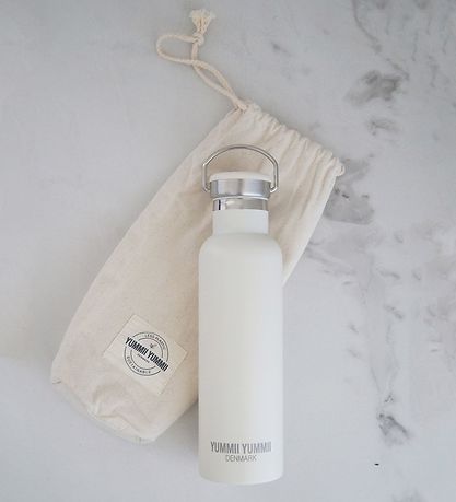 Yummii Yummii Termosflaska - 600ml - Rostfritt Stål - Pearl Whit