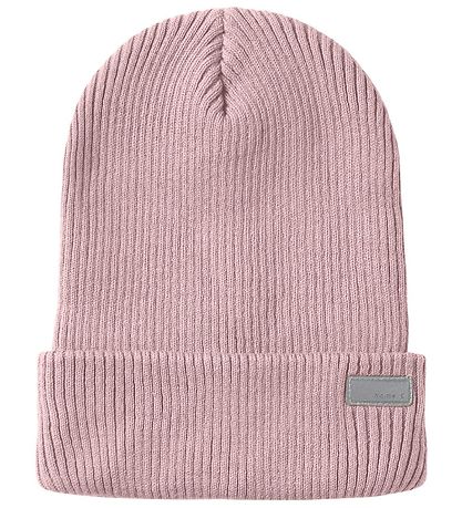 Name It Beanie - Knitted - Rib - NmnManoa - Violet Ice