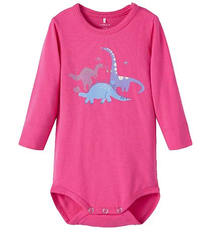 Name It Set - Body/Byxor/Mössa/Haklapp - NbfBaba - Fuchsia Purpl