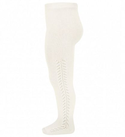 Condor Tights - Cream w. Pointelle