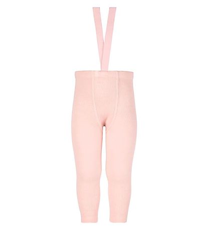 Condor Leggings M. axlaböndum - Ull/Akrýl - Duftbleikt