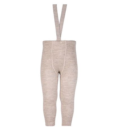Condor Leggings M. axlaböndum - Ull/Akrýl - Drapplitað