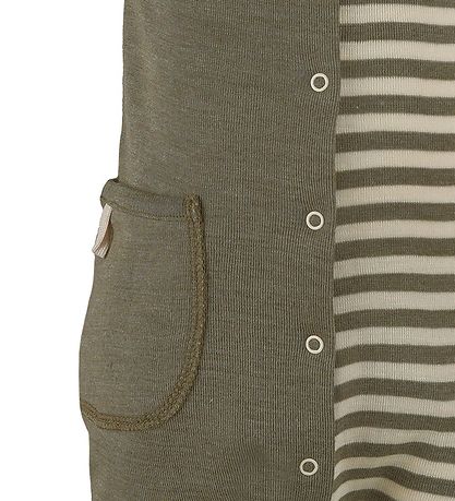 Engel Summer Romper - Wool/Silk - Olive/Natural