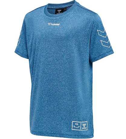 Hummel Stuttermabolur - hmlMISTRAL - Vallarta Blue
