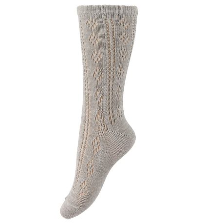 Minymo Socken - 2er-Pack - Grau/Rosa