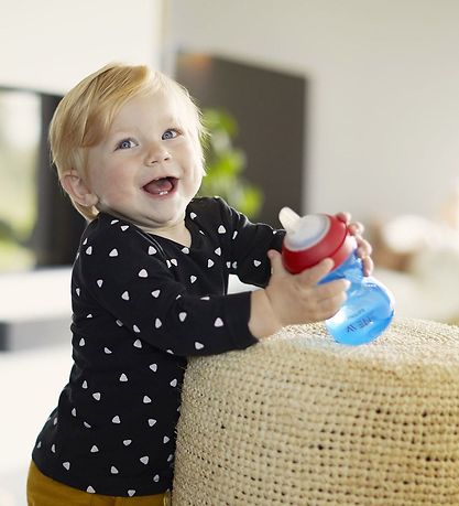 Philips Avent Bolli M. Stútur - 300 ml - Blár/Appelsína