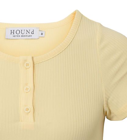 Hound T-shirt - Rib - Dusty Yellow