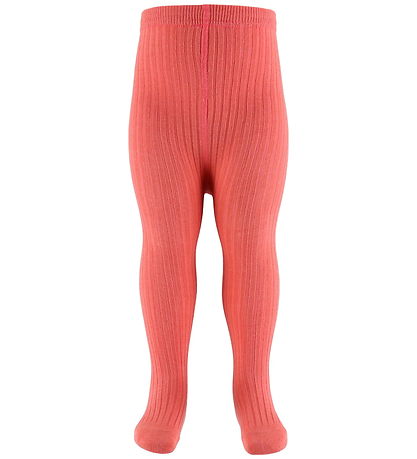 Melton Tights - Rib - Faded Rose