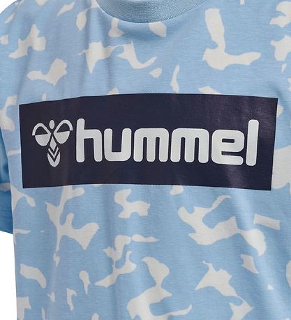 Hummel Stuttermabolur - hmlCarter - Loftgóður Blue
