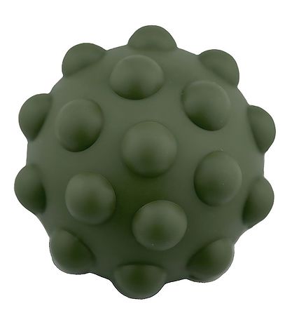 Tiny Tot Bal - Sensorische siliconen Fidget Ball - 10 cm - Leger