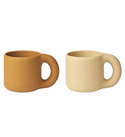 Liewood Becher - 2er-Pack - Silikon - Kylie - Golden Caramel/Saf