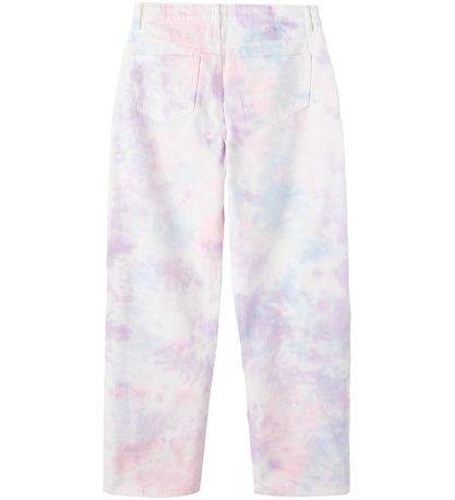 LMTD Byxor - NlfTieizza - White Alyssum/Tie Dye