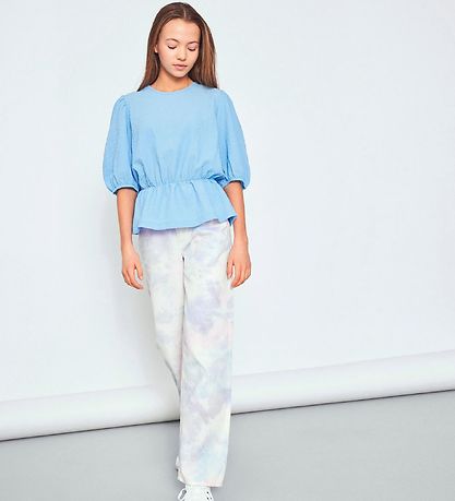 LMTD Byxor - NlfTieizza - White Alyssum/Tie Dye