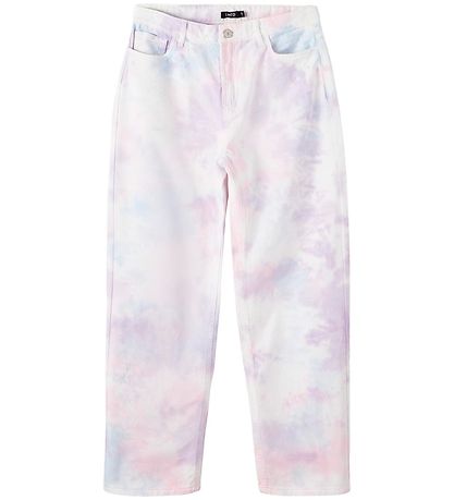 LMTD Byxor - NlfTieizza - White Alyssum/Tie Dye