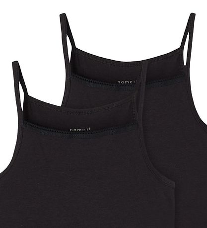 Name It Undershirt - Noos - NkfStrap - 2-Pack - Black