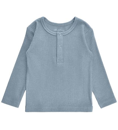 Soft Gallery Bluse - Ripp - Rib - Dusty Blue
